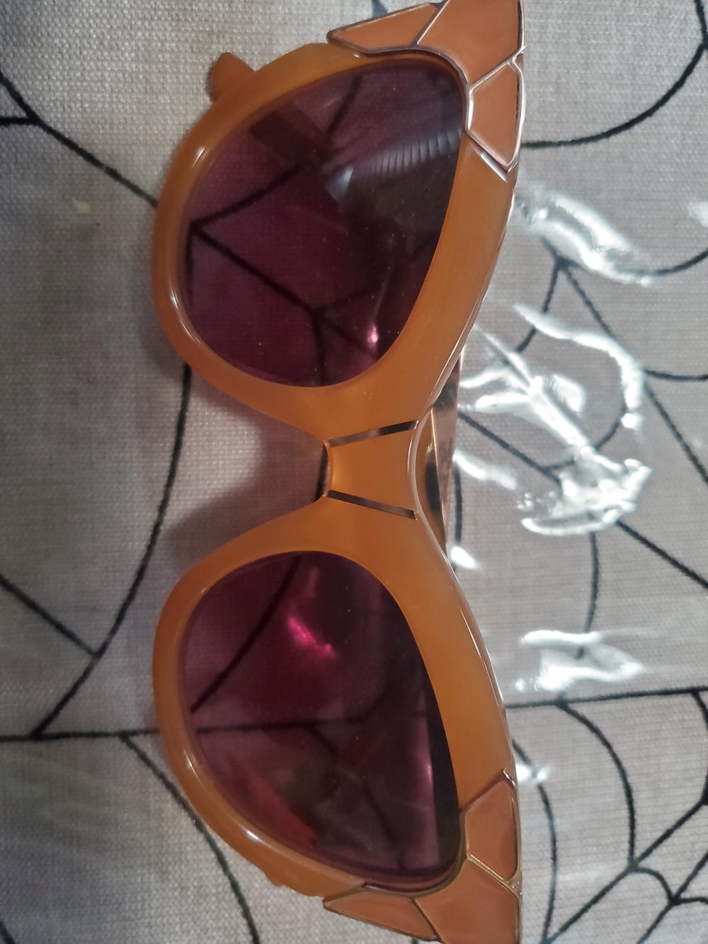 Pared Eyewear Orange Cat-Eye Sunglasses